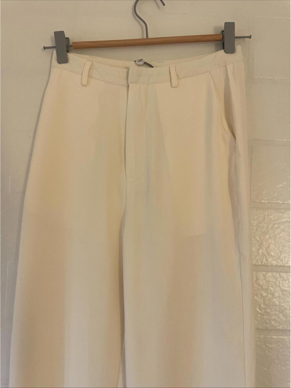 Revolve SNDYS Roma Pants in Ivory  Wide Leg Trousers size XXS NWT $148 msrp - Picture 8 of 10
